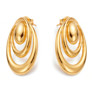 Pendientes Riazil acabado oro amarillo 18k