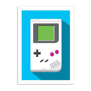 Art-Poster - Retro Gamer : Game Boy - Olivier Bourdereau - 50 x 70 cm