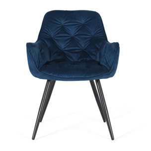 Silla de Terciopelo 62 Cm Estilo Contemporáneo