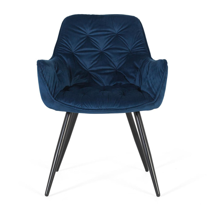 Silla de Terciopelo 62 Cm Estilo Contemporáneo