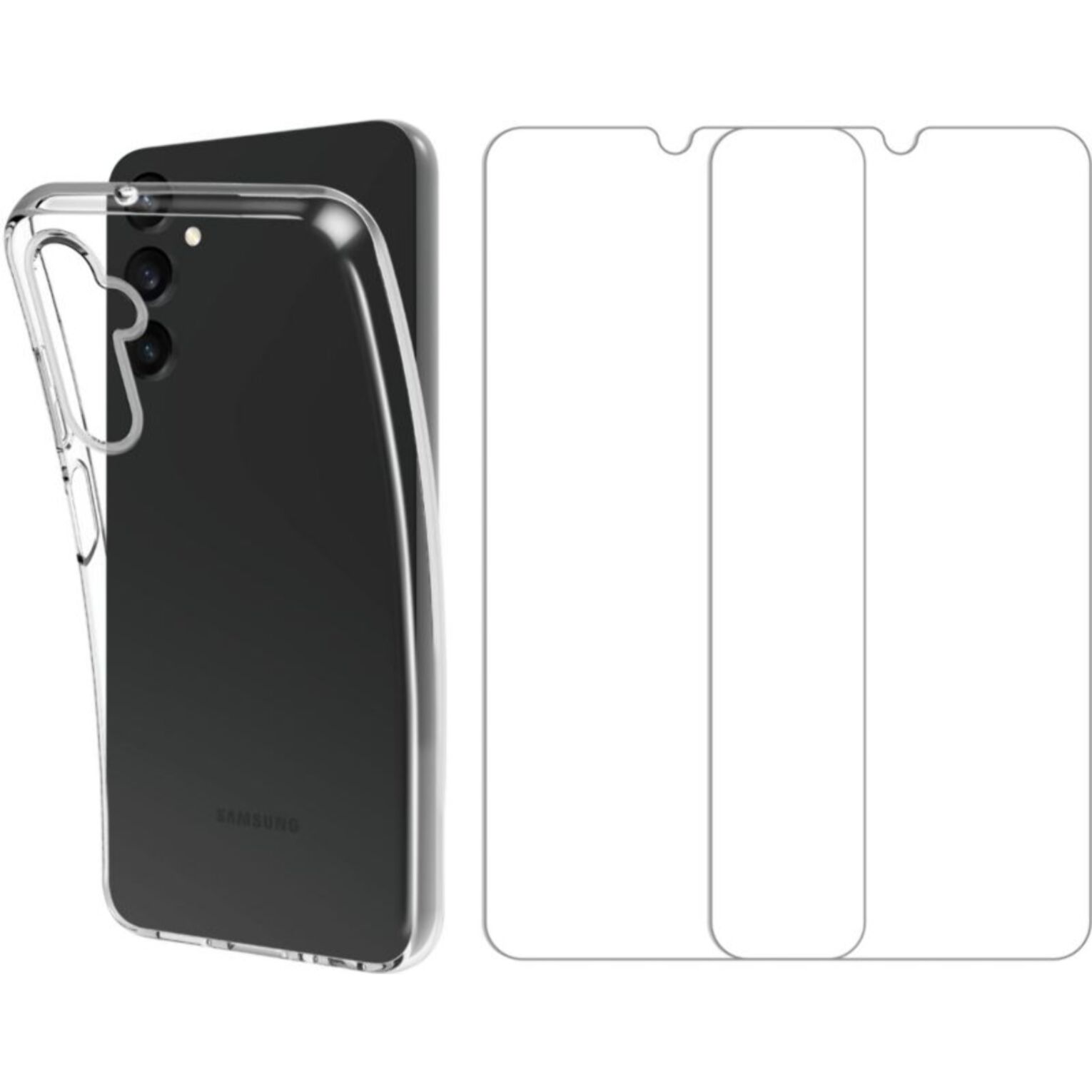 Pack ESSENTIELB Samsung A15 5G coque + verre trempé