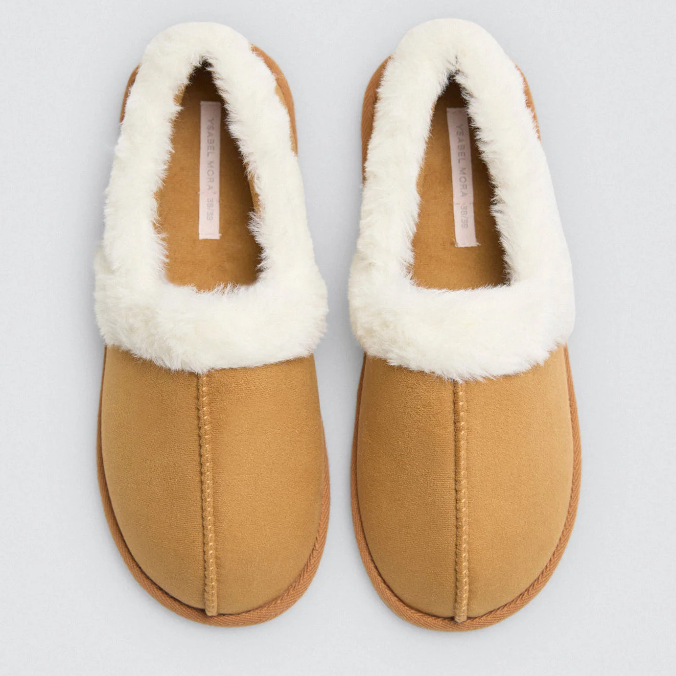 Pantofole da donna con dettagli in pelliccia