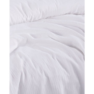 Drap housse gaze de coton blanc