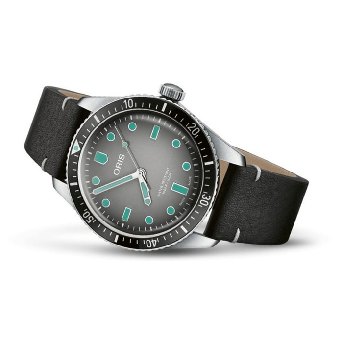 Reloj Oris 4053-07-5-20-89 Hombre Analogico Automatico con Correa de Piel