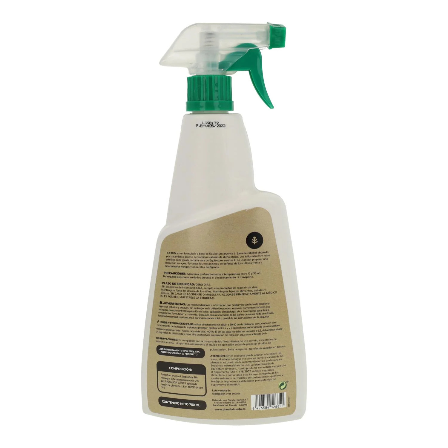 Cola de Caballo Fungicida Listo Uso Planeta Huerto 750 ml