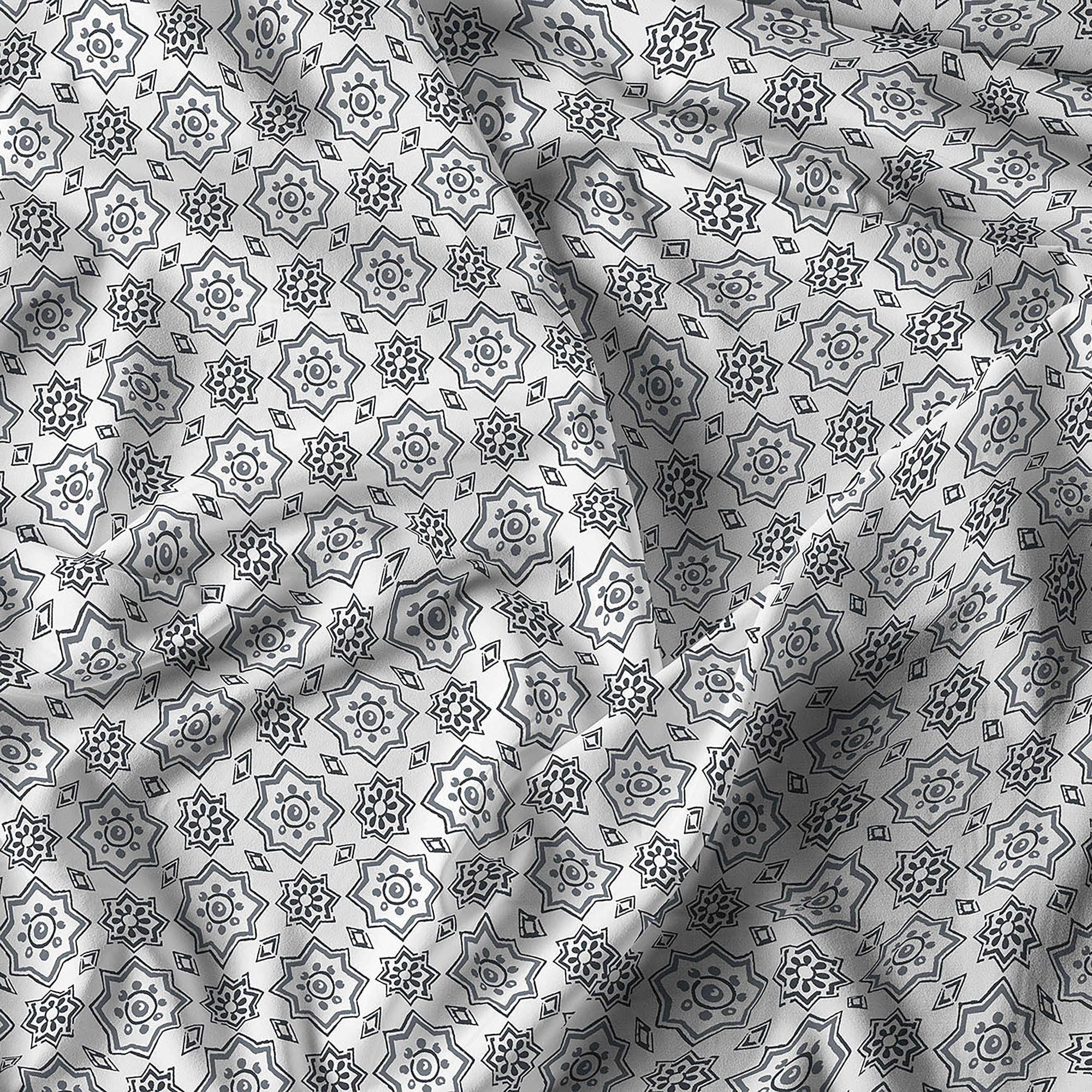 PARURE COPRIPIUMINO ATHENA, 100% Cotone, Made in Italy - DORA FUMO