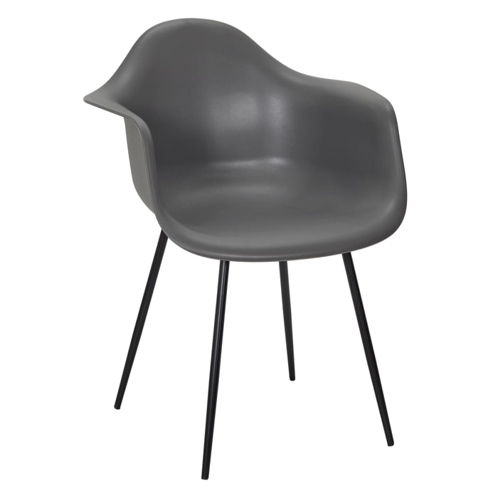 Fauteuil Gustav Gris - Lot De 4