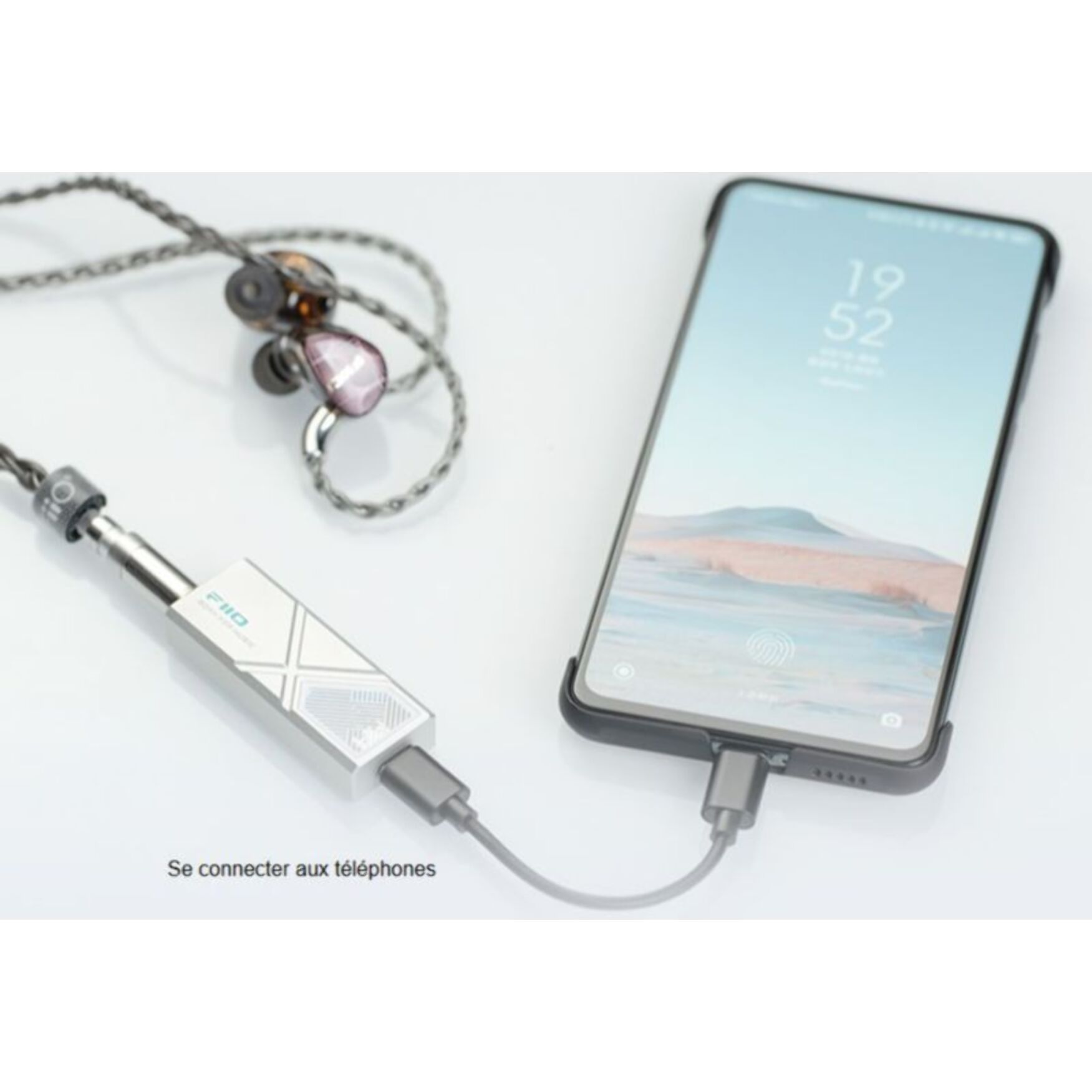 DAC audio FIIO Ampli portable KA13 USB-C Silver