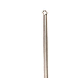 Balayette WC avec manche en métal - Argent