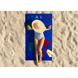 Telo Mare Spugna Jacquard Spiaggia Disegno Zante