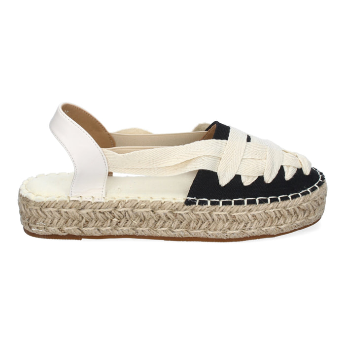Alpargata Plana Estilo Valenciana para Mujer con Yute, Comodas y Elegantes, Diseño Moderno con Cintas