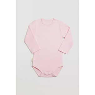 Body neonato basico a maniche lunghe rosa