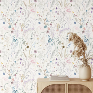 Carta da parati Fiori colori pastello con Peonie