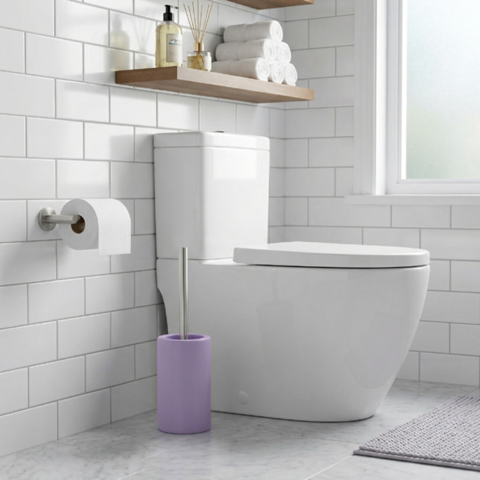 Brosse wc avec support Céramique TUBE-MATT Lavande mat Spirella