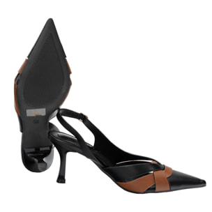 Decolletè con cinturini regolabile - tacco 8,5 cm