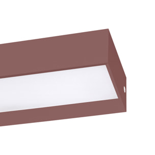 FORLIGHT Ara aplique exterior rectangular marrón para bombilla E27