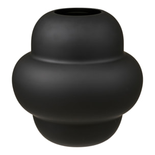 Vaso in vetro soffiato a bocca nero ø21x20 cm