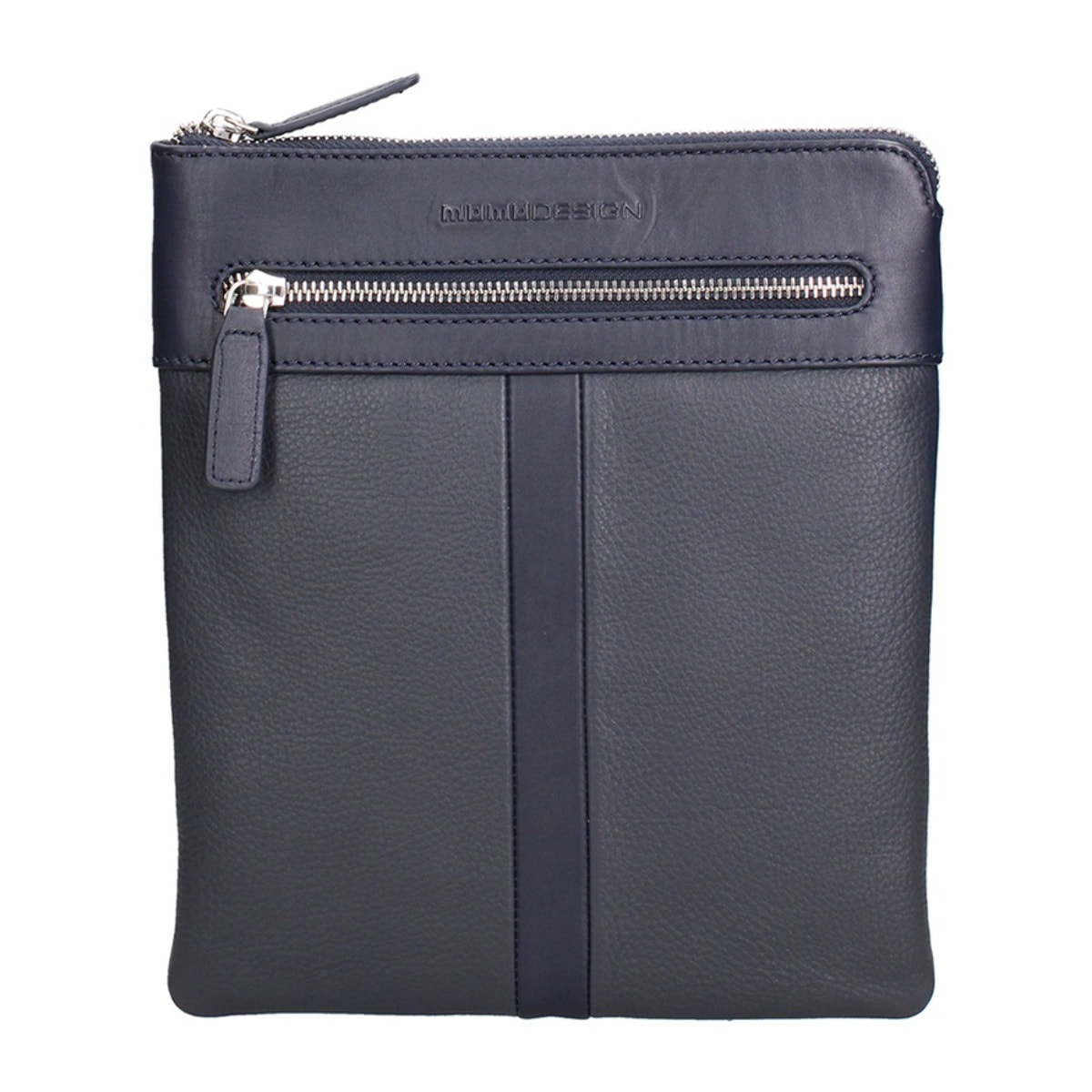 Borsa a tracolla da uomo Made in Italy - Modello Nerian - 100% pelle - 24.5 x 21.0 x 4.0 cm