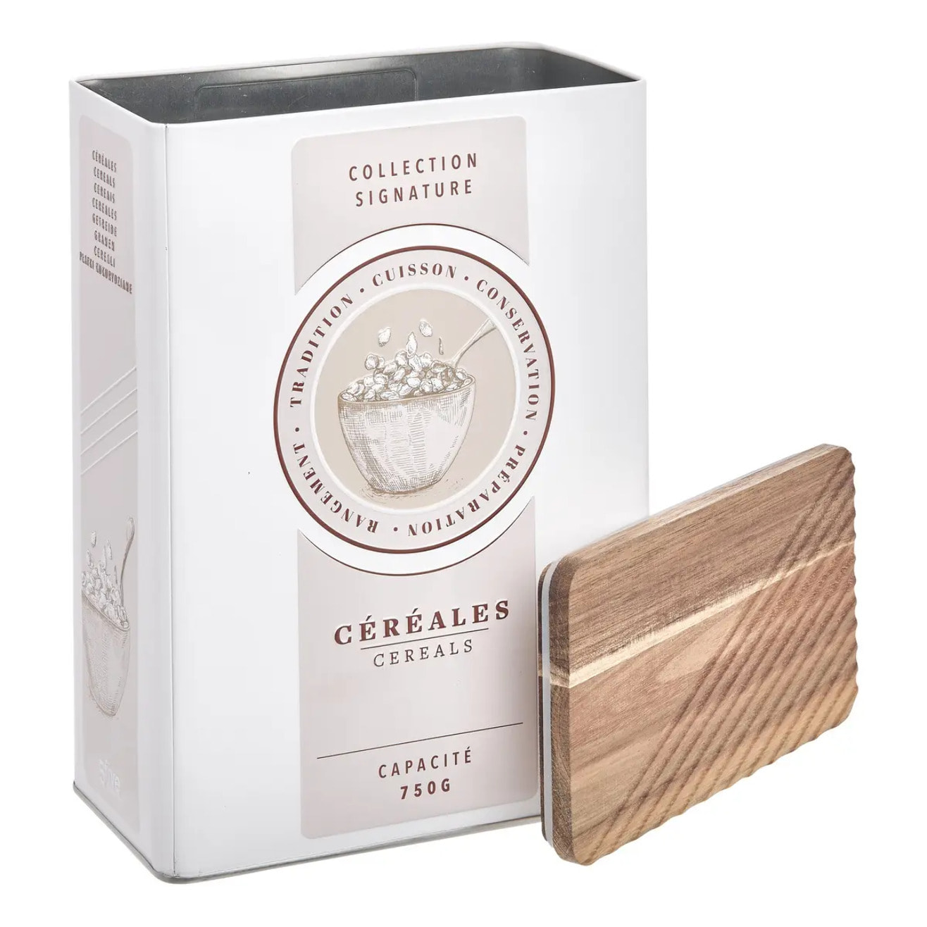 Boîte à céréales 4L creme