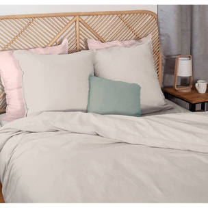 Parure housse de couette 3PCS en Lin et coton lavé 57 fils - DUNE