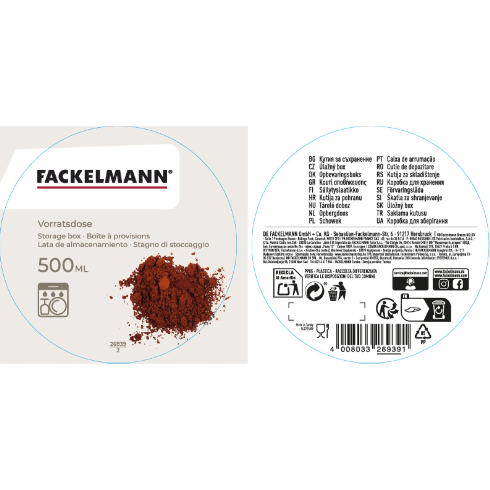 Boite à Provisions Fackelmann Storage