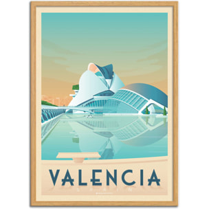 Affiche - Valencia - Olahoop Travel Posters