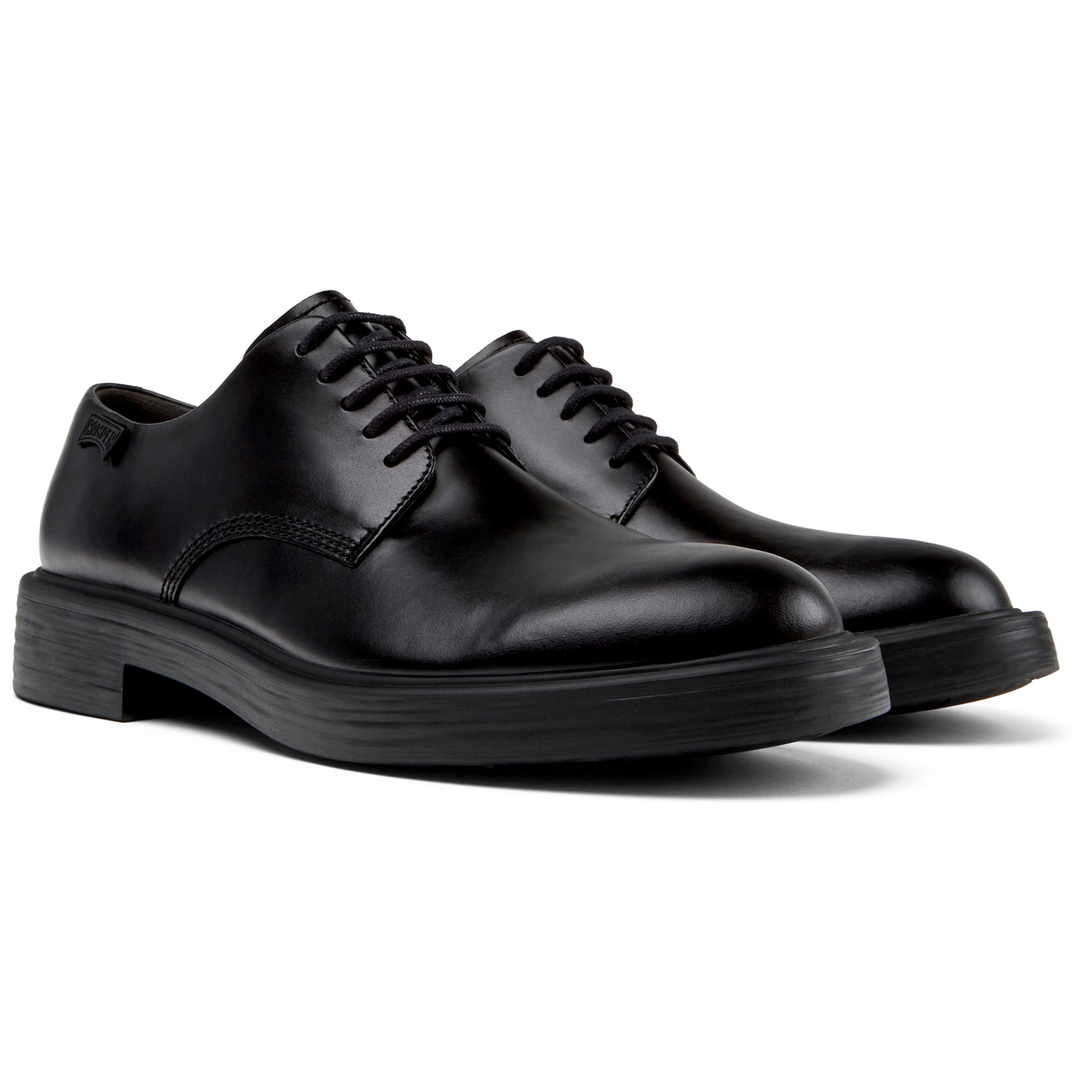 Zapatos de cordones - CAMPER Dean - Negro - Cuero liso
