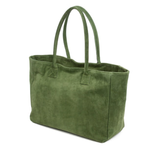 Annagrazia Borsa Shopper Donna. Pelle autentica Camoscio.