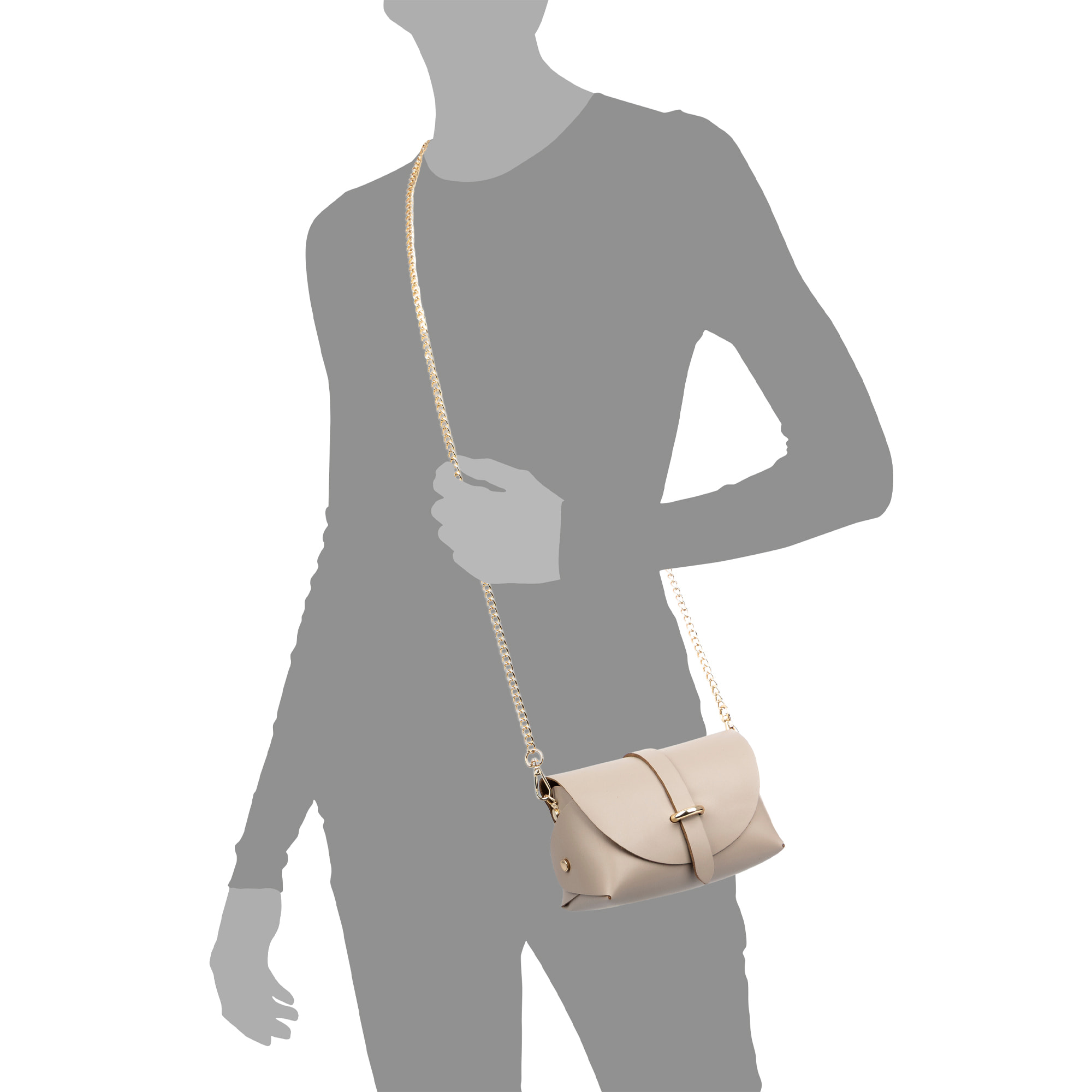 Aurora Borsa a tracolla Donna. Vera pelle Ruga