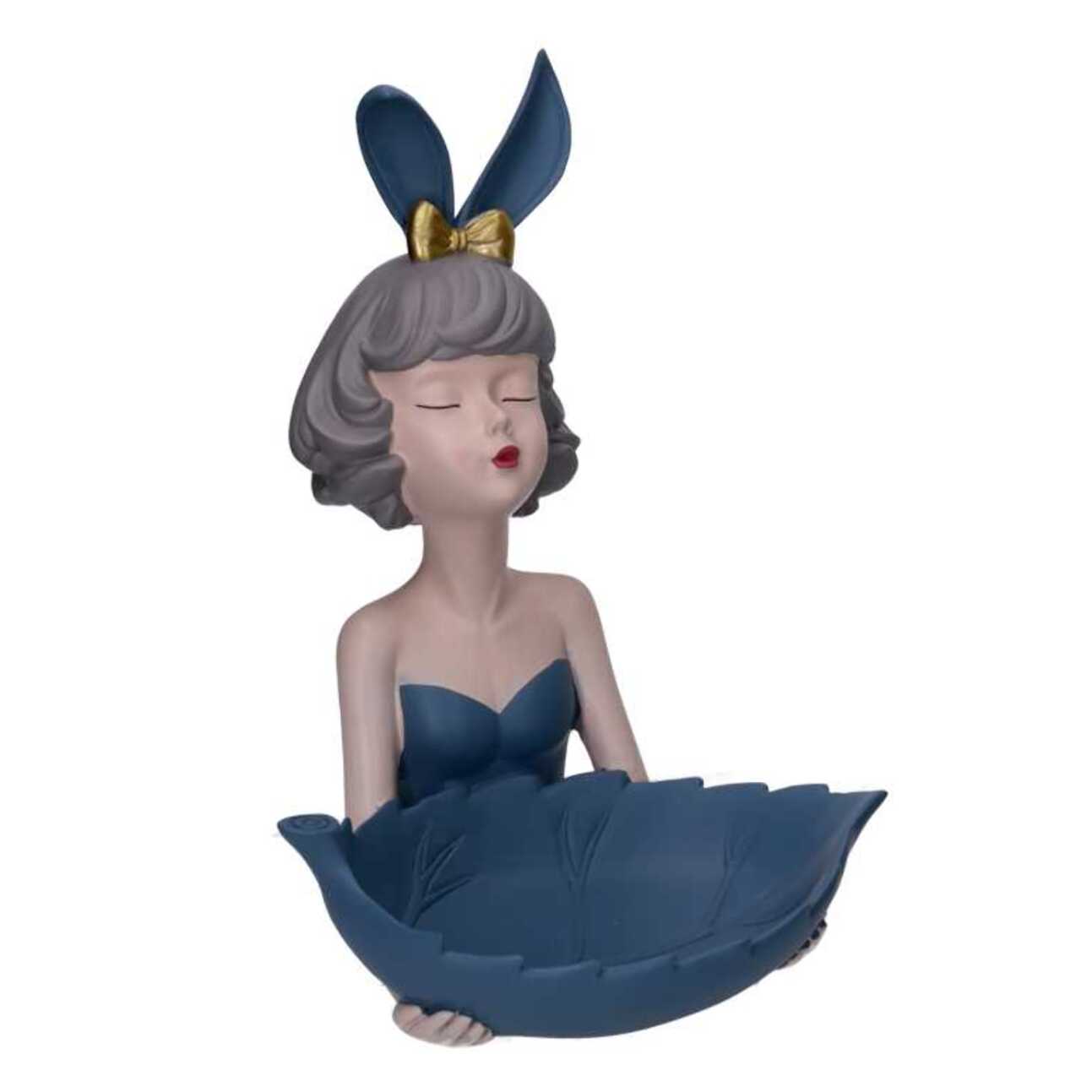 Svuotatasche Donna in resina blu cm24x26h32