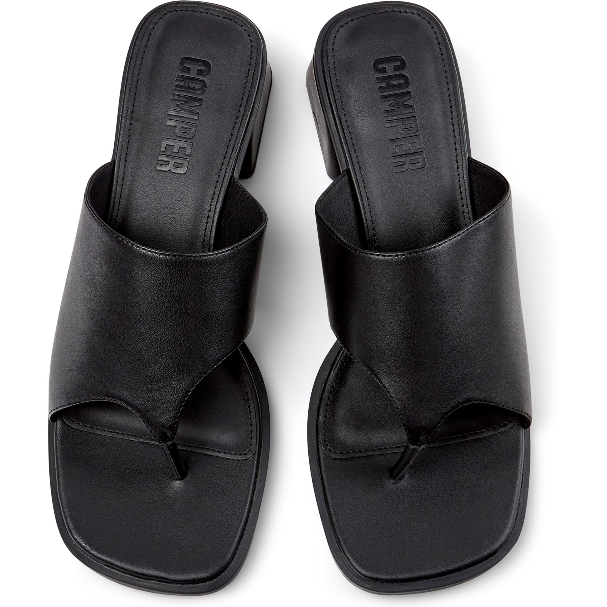 Sandalias - CAMPER Kora Sandal - Negro - Cuero liso