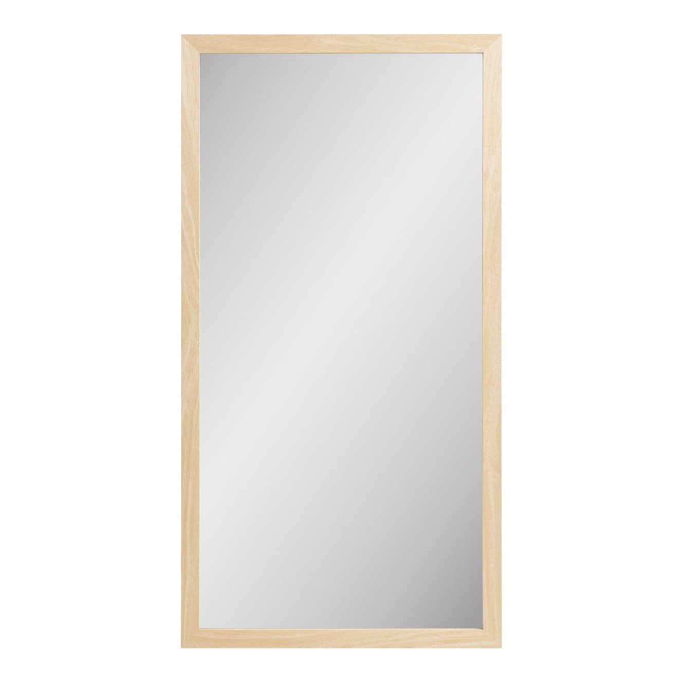 Specchio da parete Scottsdale con cornice in legno naturale 45x75 cm