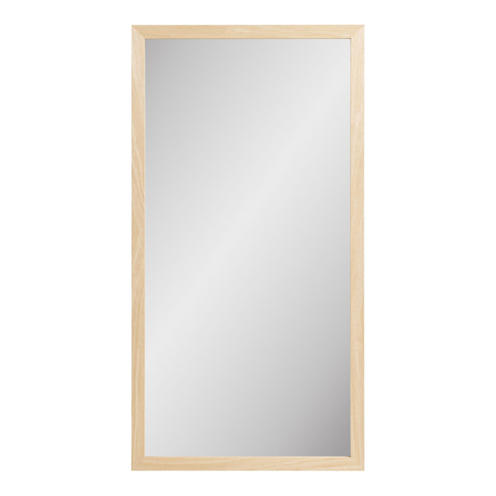 Specchio da parete Scottsdale con cornice in legno naturale 45x75 cm