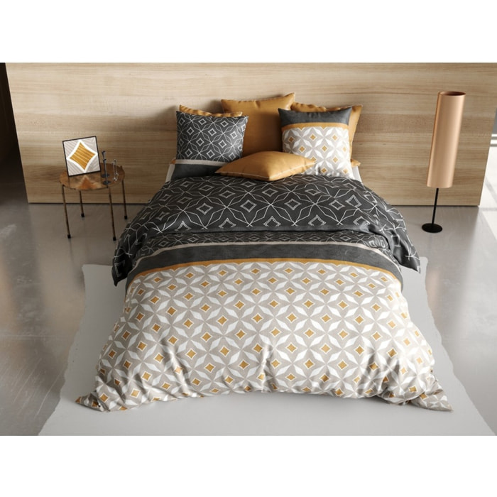 Parure Housse De Couette 3pcs 100% coton 57fils Ota