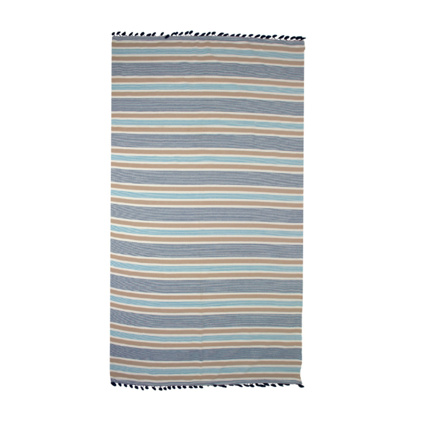 Telo Mare Fouta Modello Kenya Con Pon Pon