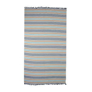 Telo Mare Fouta Modello Kenya Con Pon Pon