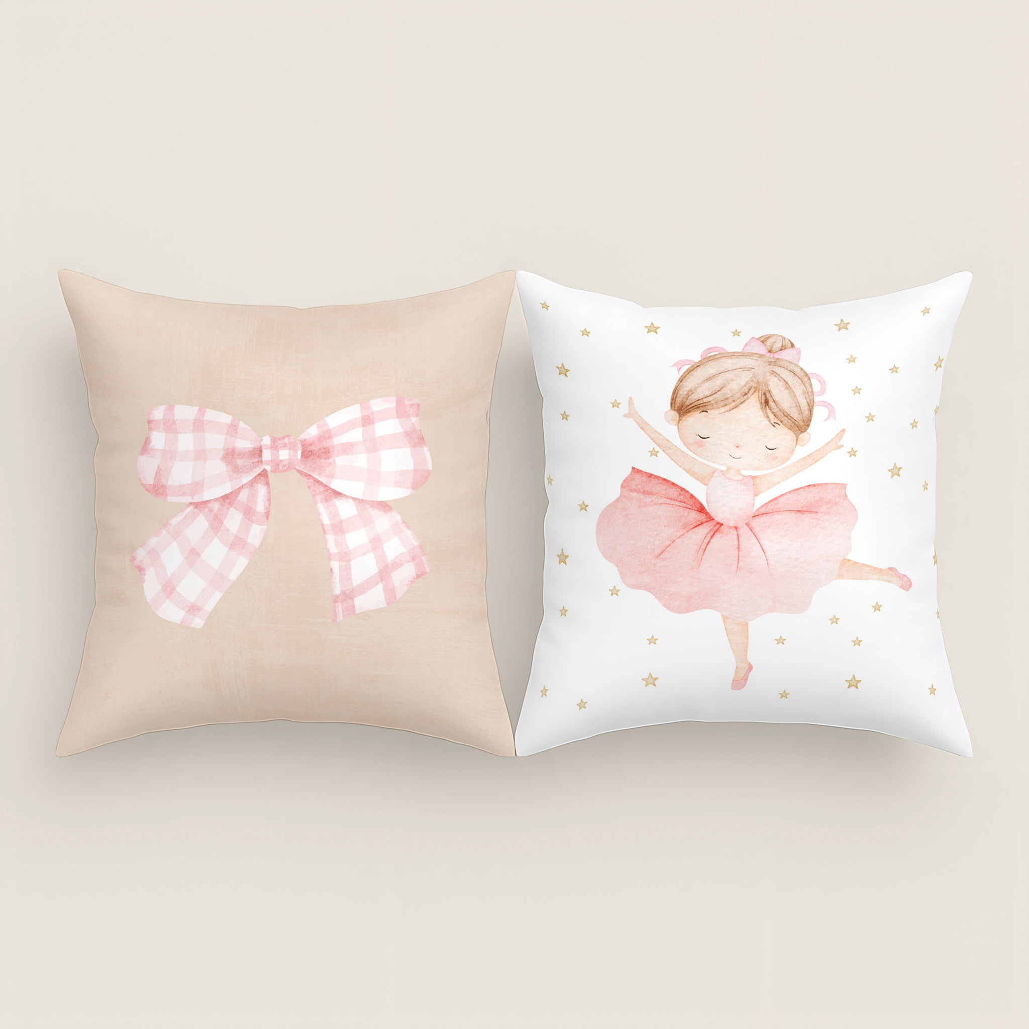Cool Kids - Funda de Cojín Estampado - Con Cremallera - Sin relleno - 100% Algodón - Ballet