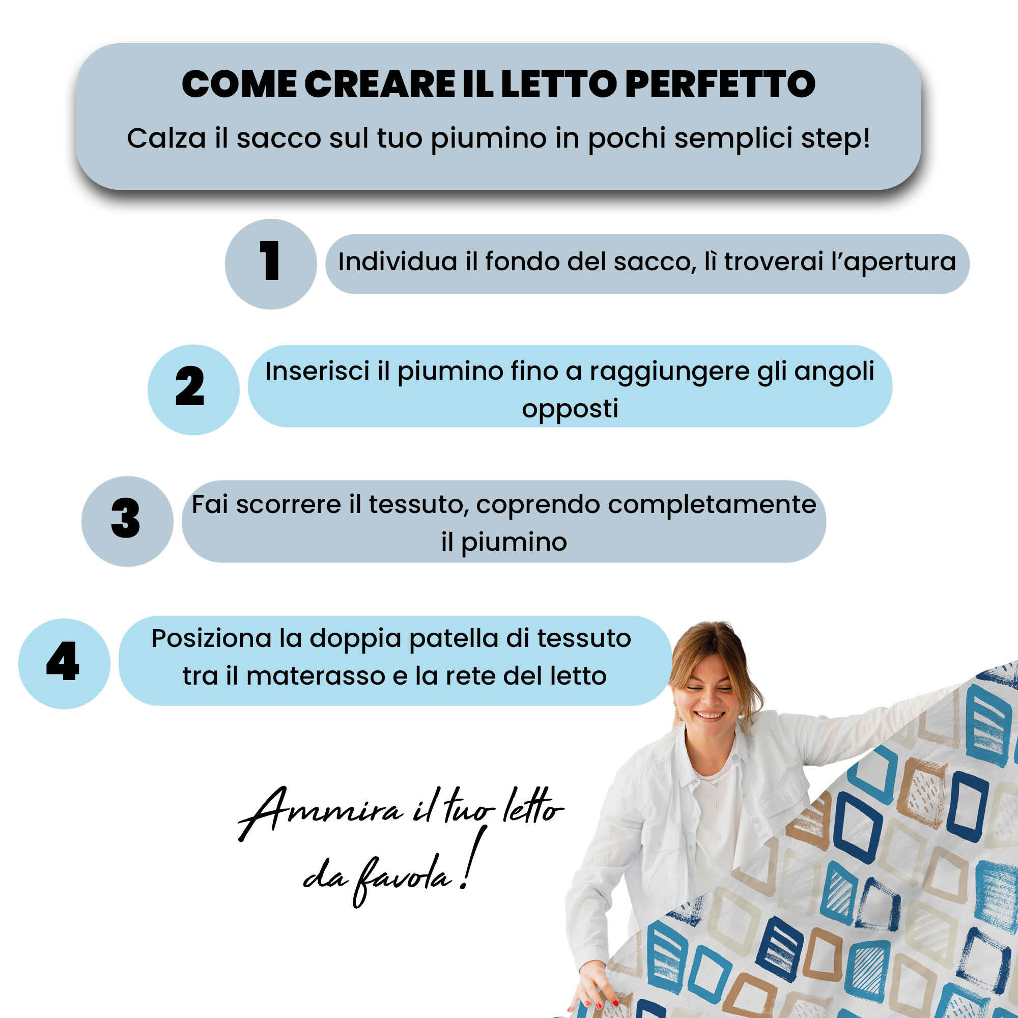 COPRIPIUMINO FASHION, 100% Microfibra, No Stiro - JOLLY