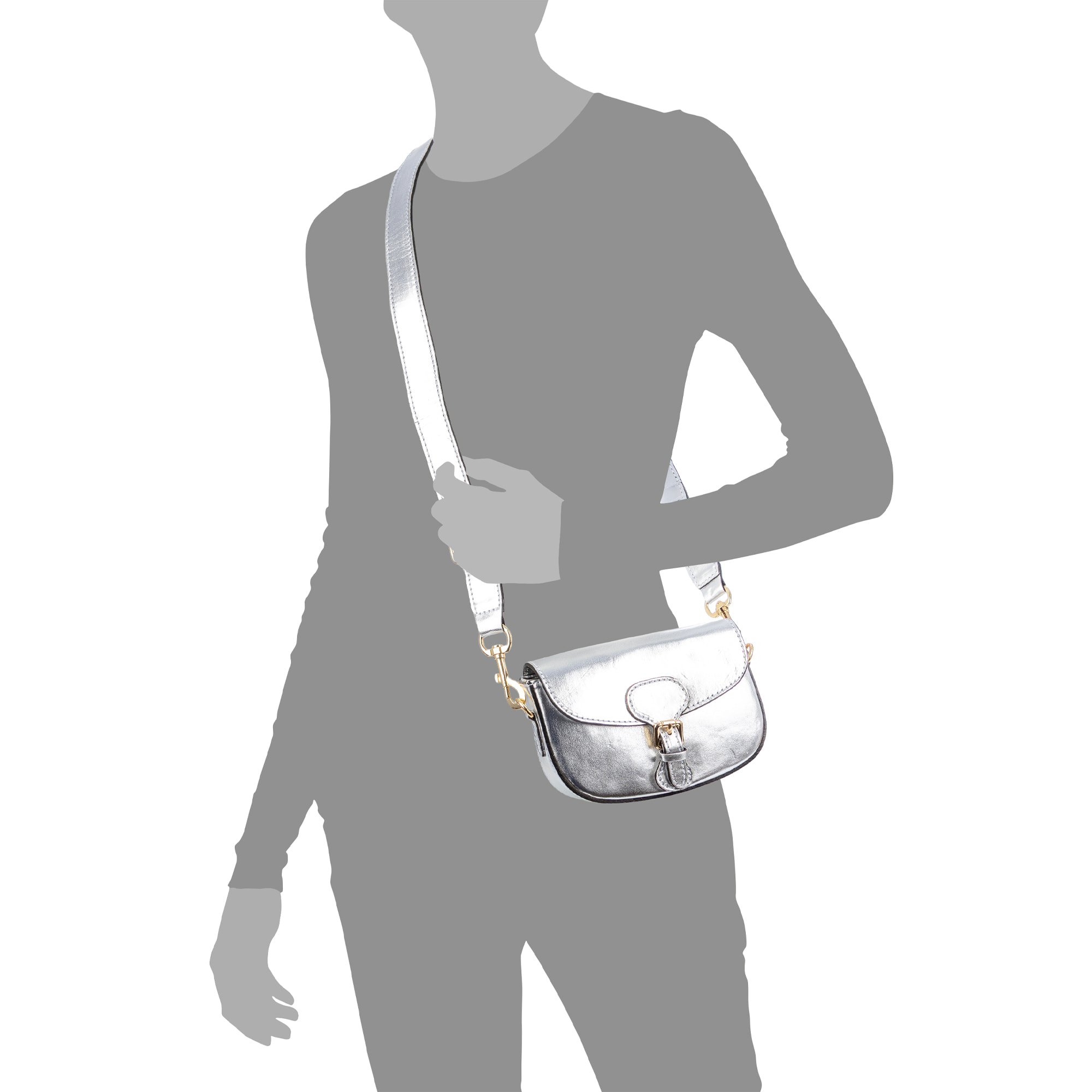 Annone bolso bandolera mujer. Piel auténtica Gamuza lacada.