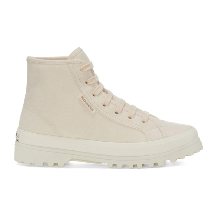 Stivaletti Superga Uomo Donna Beige 2341 Alpina Organic Canvas Eco-Fur