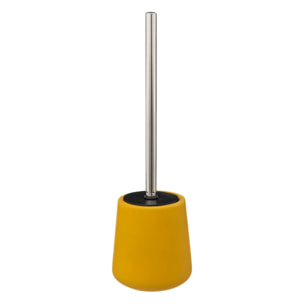 Brosse WC céramique "Colorama" jaune moutarde