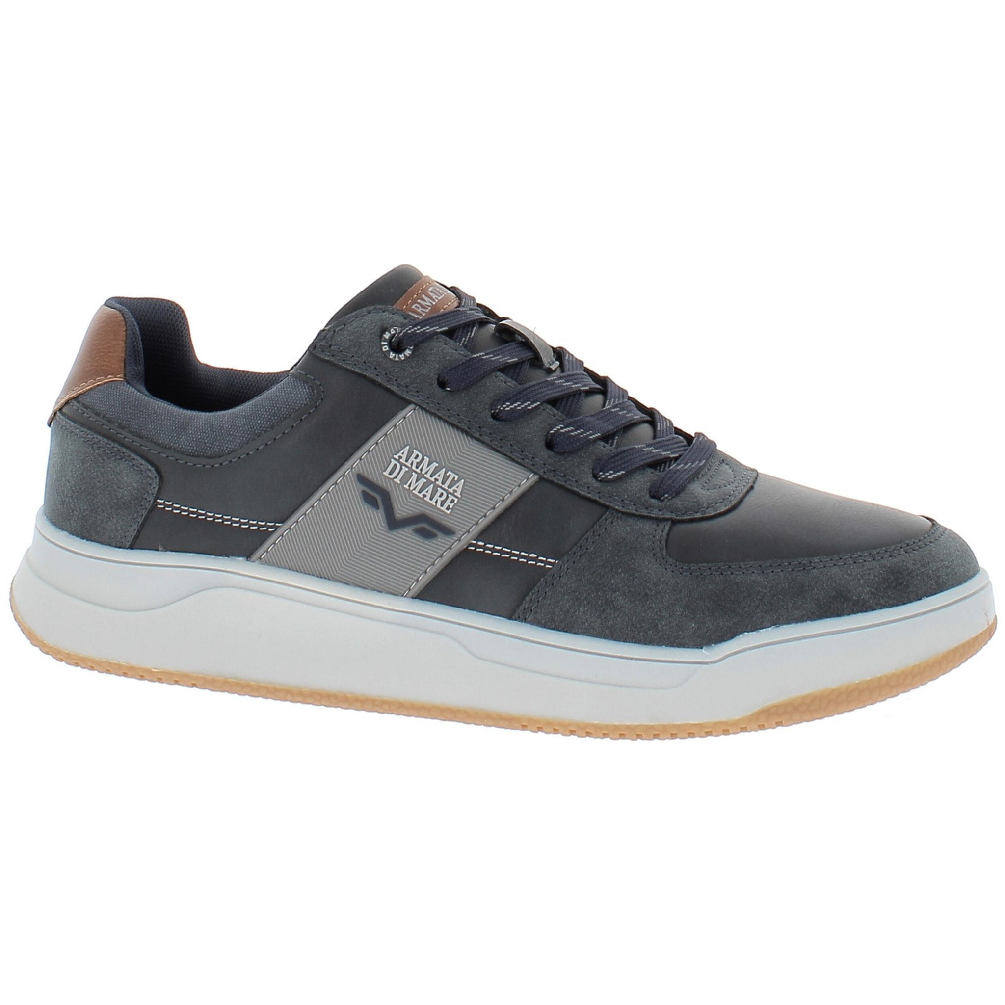 Armata di Mare Scarpe Uomo Sneakers Basse Stringate con Soletta Rimovibile in Memory Foam AMU 2N817 Navy