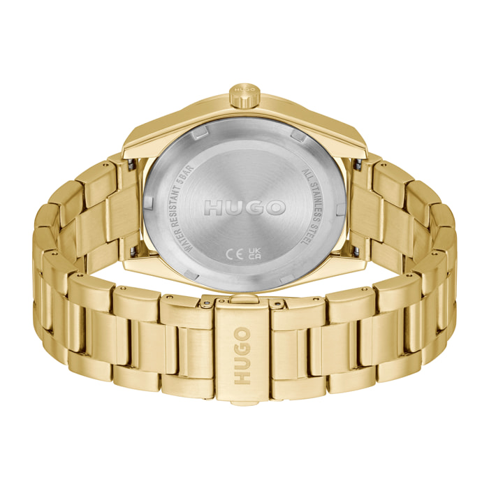 Reloj Hugo 1530354 Hombre Analogico Cuarzo con Correa de Acero inoxidable