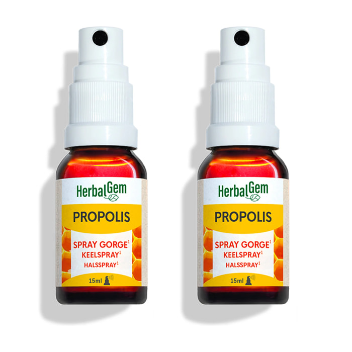 Herbalgem- Duo pack Propolis spray - Bio - 15 ml