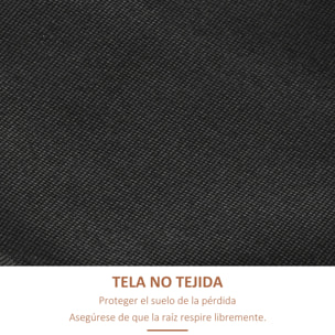 Jardinera de Madera de 4 Niveles, Jardinera Exterior Elevada con Orificios de Drenaje y Tela no Tejida, Macetero para Cultivos, Plantas, Flores, para Terraza, Jardín, 80x45x142 cm, Naranja