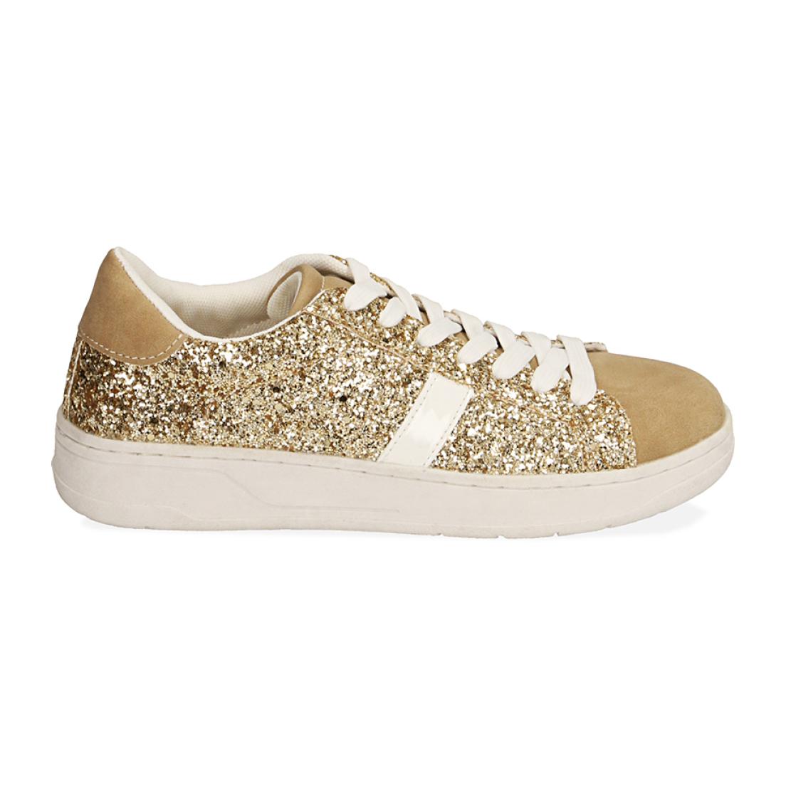 Sneakers oro glitter