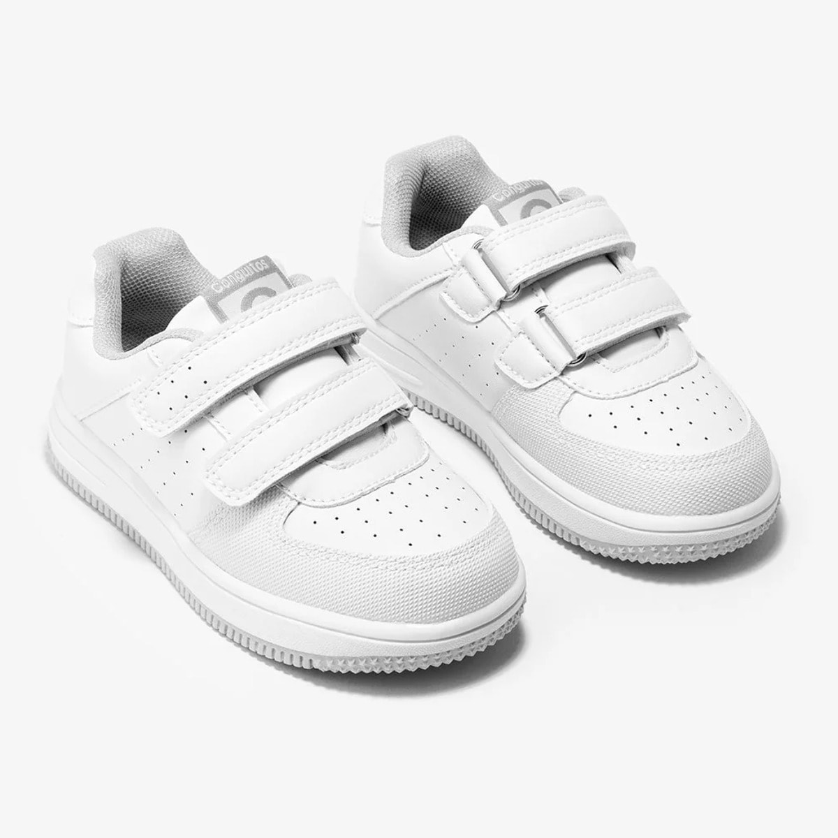 Zapatillas Deportivas Colegiales Unisex Blanco / Gris