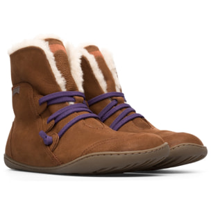 CAMPER Peu - Botines Mujer Marrón