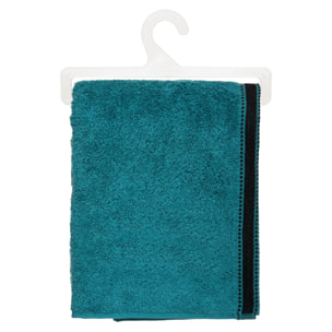 Drap de douche "Joia" coton bleu canard 70x130cm