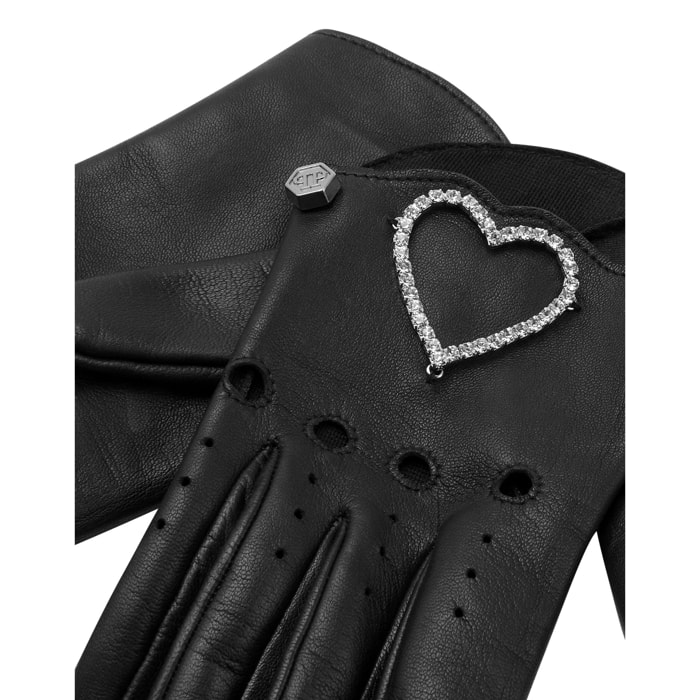 PHILIPP PLEIN Guantes intermedios HEART
